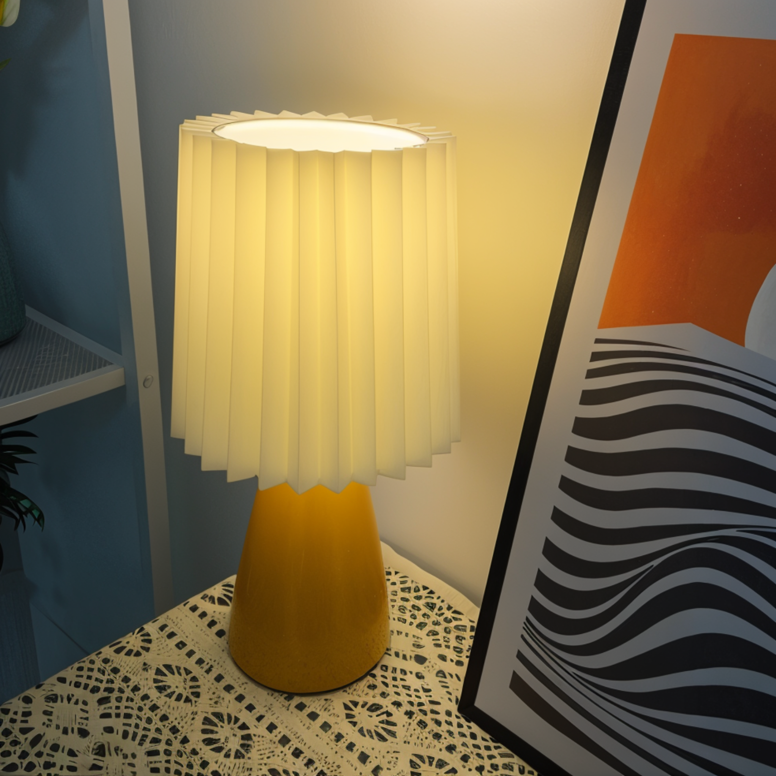 Lampe de table LED plissée pour un éclairage intérieur élégant Table Lamp Electro Paris