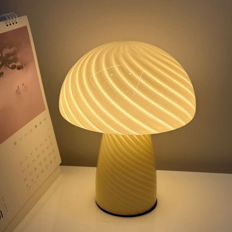 Lampe de table champignon en verre minimaliste moderne pour un éclairage d'ambiance Table Lamp Electro Paris Jaune