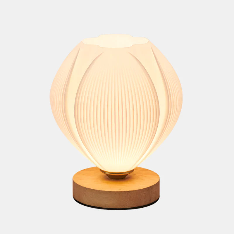 Lampe de table minimaliste en bois à la lueur douce Table Lamp Electro Paris Tulipe