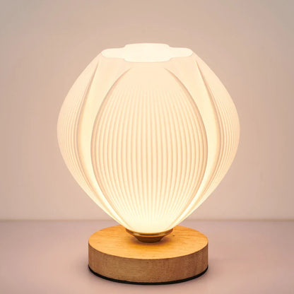Lampe de table minimaliste en bois à la lueur douce Table Lamp Electro Paris