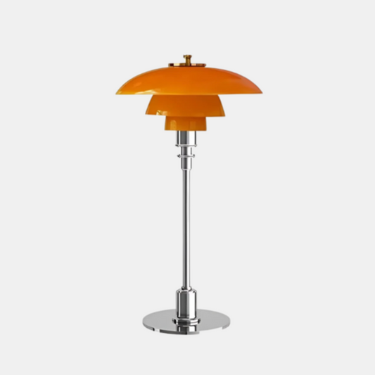 Lampe de table moderne avec lumière d'ambiance douce Lampe de table Electro Paris Ambre Argent