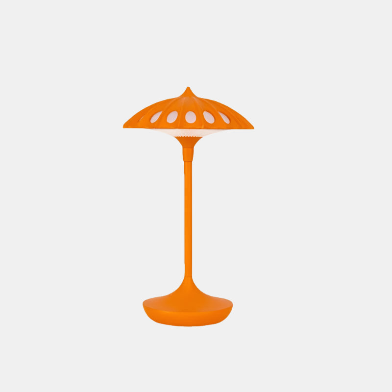 Lampe de table moderne en acrylique avec abat-jour en forme de parapluie Table Lamp Electro Paris Orange