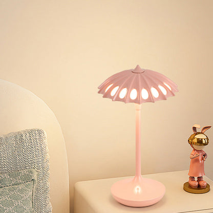 Lampe de table moderne en acrylique avec abat-jour en forme de parapluie Table Lamp Electro Paris Rose