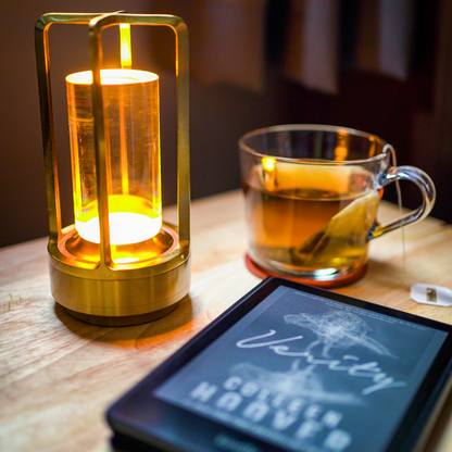 Lampe de table moderne en cristal avec lumière LED réfractée Lampe de table Electro Paris