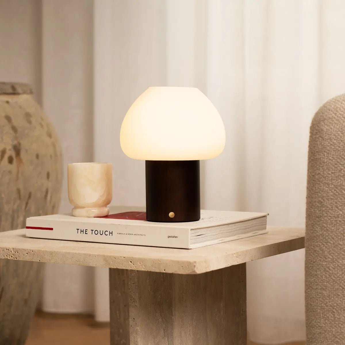 Lampe en Bois Rechargeable Dimmable Table Lamp Electro Paris Default