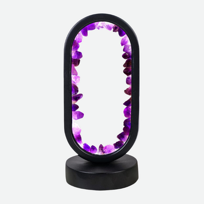 Lampe en cristal à la lumière apaisante Table Lamp Electro Paris Amethyst noir