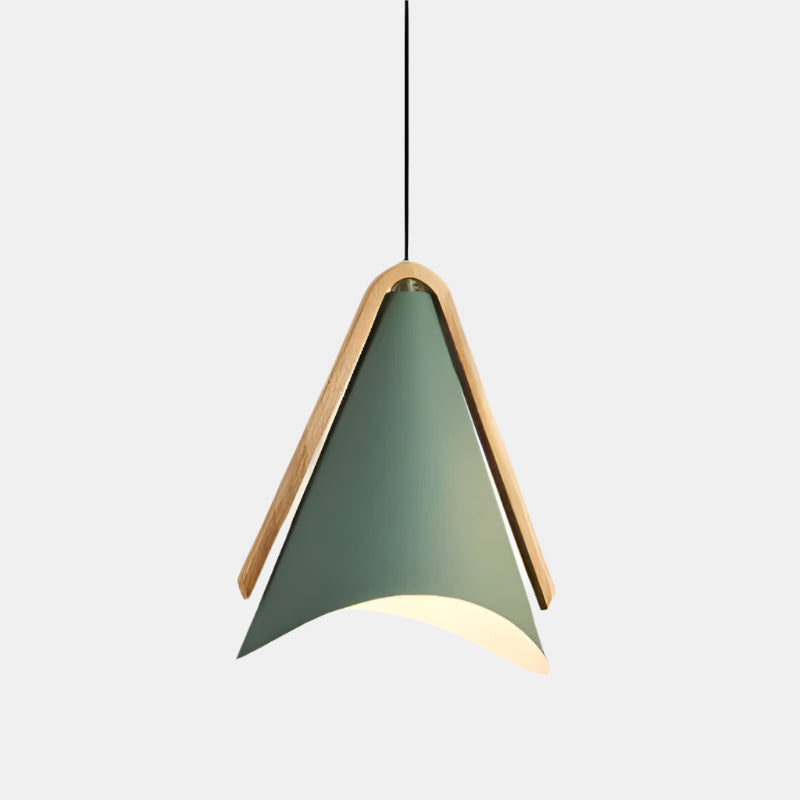 Lampe suspendue moderne en bois à LED pour la maison Ceiling Lamp Electro Paris Vert Lumière froide