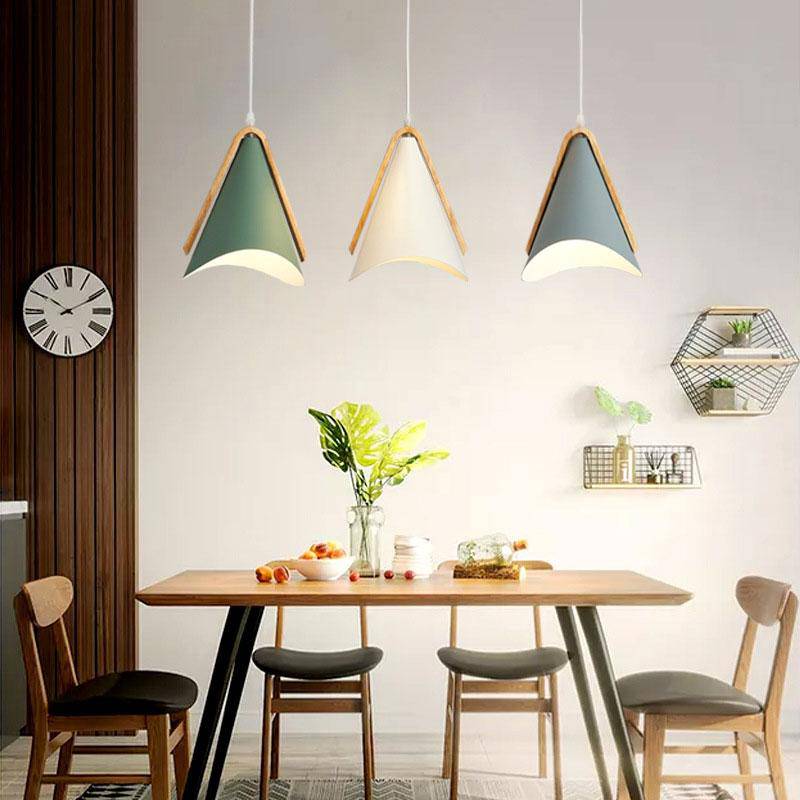 Lampe suspendue moderne en bois à LED pour la maison Ceiling Lamp Electro Paris