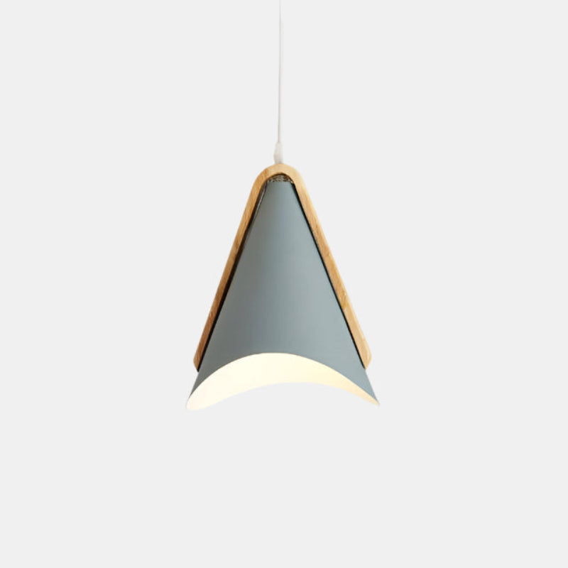 Lampe suspendue moderne en bois à LED pour la maison Ceiling Lamp Electro Paris Gris Lumière froide