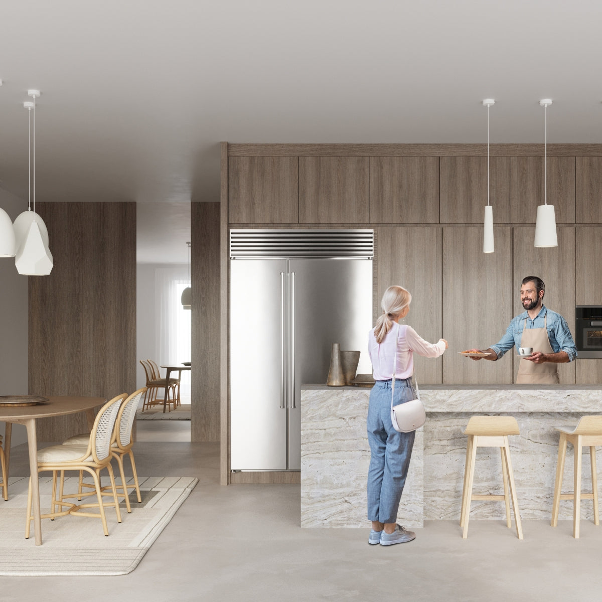 Lampe suspendue moderne et fine pour espaces minimalistes Ceiling Lamp Electro Paris