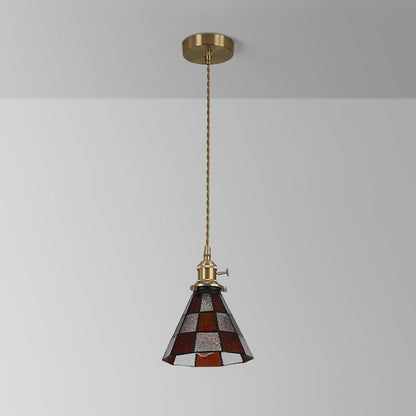 Lampe suspendue rétro chic avec un design artistique en métal et verre Ceiling Lamp Electro Paris