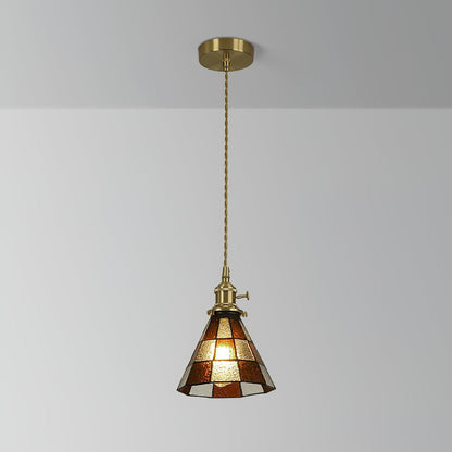 Lampe suspendue rétro chic avec un design artistique en métal et verre Ceiling Lamp Electro Paris