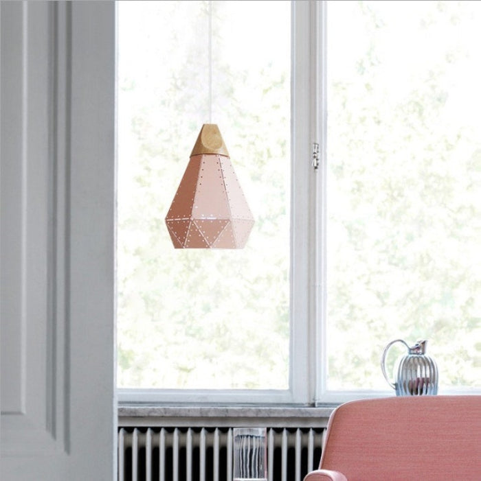 Lampe à suspension géométrique moderne avec motif diamant Ceiling Lamp Electro Paris