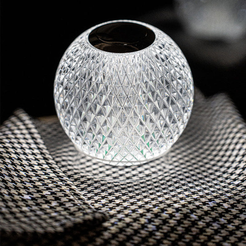 Lampe tactile moderne en cristal de verre Table Lamp Electro Paris