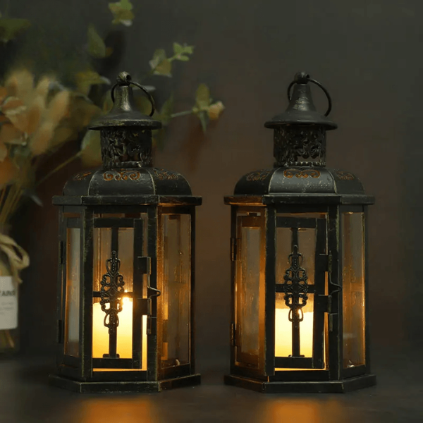 Lanternes Scandinaves – Bougies Vintage en Fer Noir Home and decoration Electro Paris