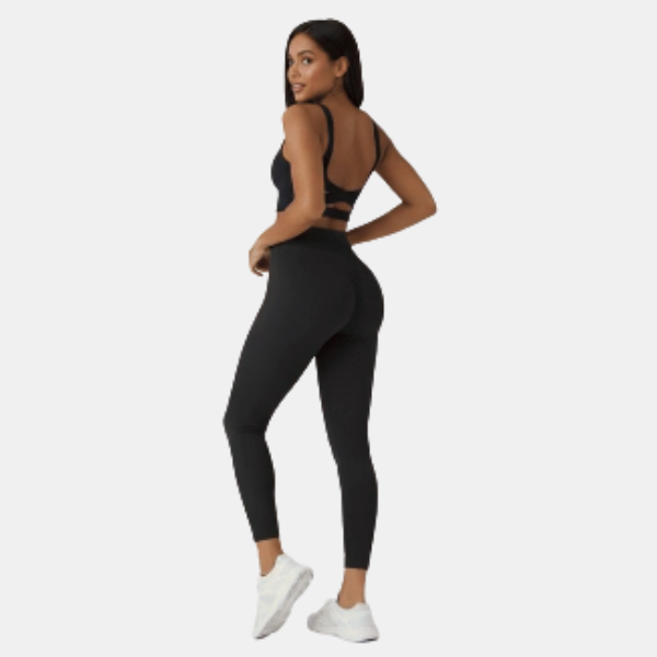 Leggings Sculptants Taille Haute – Effet Sablier et Maintien Parfait Electro Paris Noir Longueur 7/8 XS