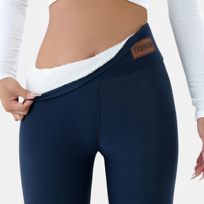 Leggings Thermiques Ajustés Pleine Longueur – Chaleur et Élégance Leggings Pants Electro Paris Marine XS