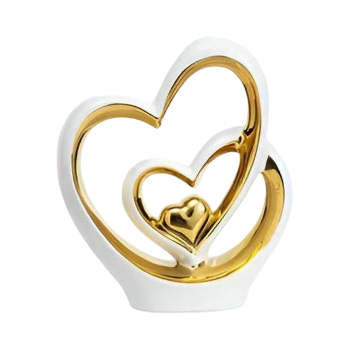 Dekofigur Doppelherz – Ornement Romantique En Porcelaine Pour Mariage Et Salon Figurines décoratives Electro Paris