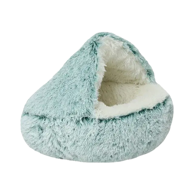 Lit Peluche en Forme de Donut pour Animaux – Lit Apaisant Anti-Anxiété pour Chiens et Chats Lits pour animaux de compagnie Electro Paris