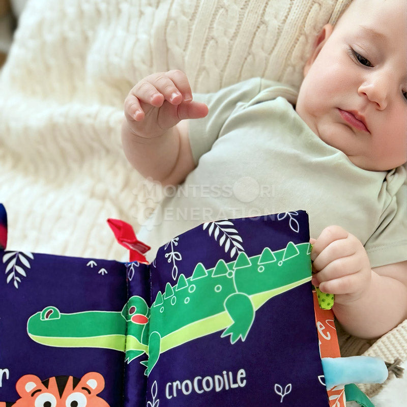 Livre d'Éveil Contrasté pour Nouveau-Nés – Jouet Sensoriel Doux Noir et Blanc pour le Jeu sur le Ventre Jouets pour bébés Electro Paris