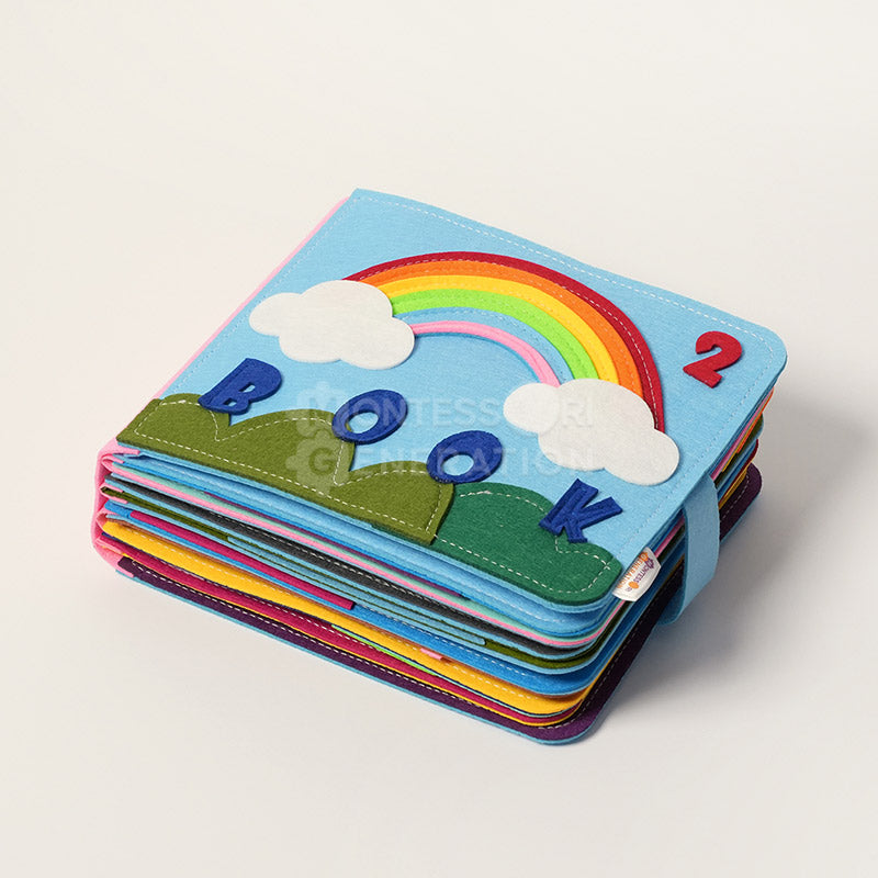 Livre d'Éveil Interactif pour Tout-Petits – Livre Sensoriel Montessori pour le Développement Éducation de la petite enfance Electro Paris Default