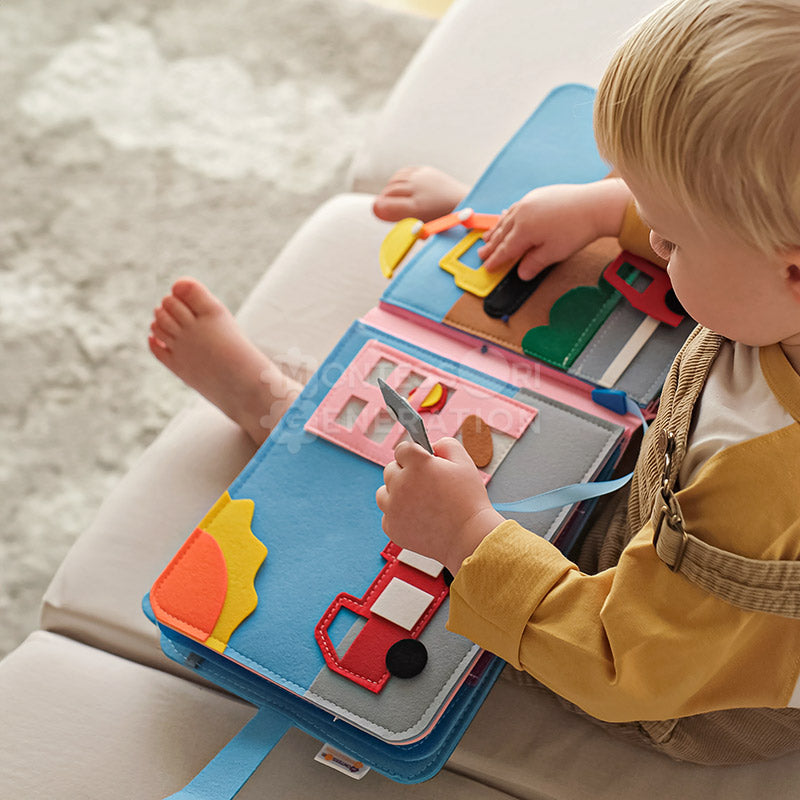 Livre d'Éveil Interactif pour Tout-Petits – Livre Sensoriel Montessori pour le Développement Éducation de la petite enfance Electro Paris