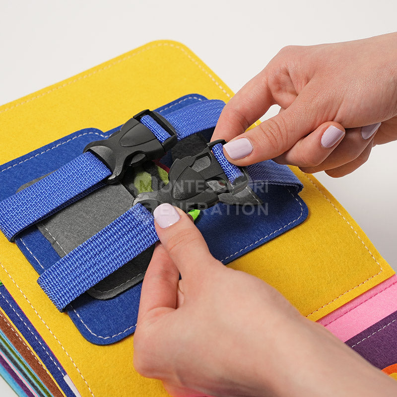 Livre d'Éveil Interactif pour Tout-Petits – Livre Sensoriel Montessori pour le Développement Éducation de la petite enfance Electro Paris