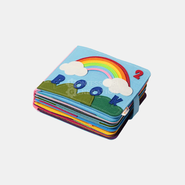 Livre d'Éveil Interactif pour Tout-Petits – Livre Sensoriel Montessori pour le Développement Éducation de la petite enfance Electro Paris