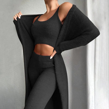 Ensemble Homewear Ultra-Confort – La Tenue Ultime Pour Être Bien Chez Soi Loungewear Set Electro Paris Noir S