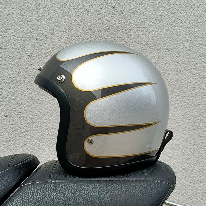 Casque Moto Rétro Low-Profile Avec Certification DOT Et ECE Pour Conduite Sécurisée Cyber Monday Offer Helmet Electro Paris