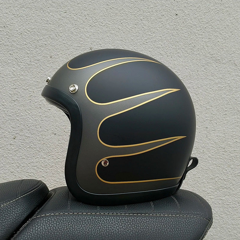 Casque Moto Rétro Low-Profile Avec Certification DOT Et ECE Pour Conduite Sécurisée Cyber Monday Offer Helmet Electro Paris