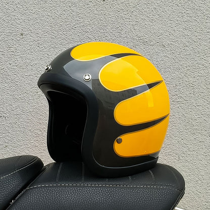 Casque Moto Rétro Low-Profile Avec Certification DOT Et ECE Pour Conduite Sécurisée Cyber Monday Offer Helmet Electro Paris