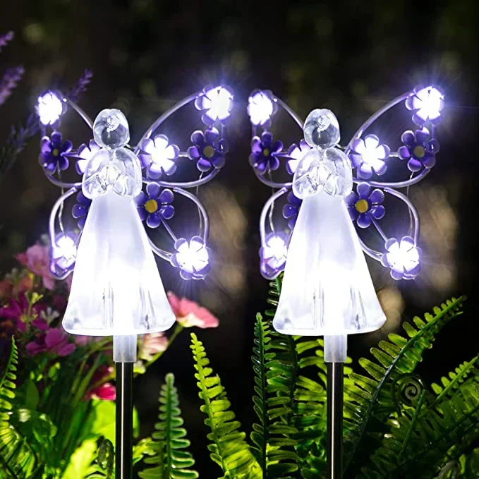 Lumières Solaires d'Ange pour Jardin – Lampe Piquet de Mémorial LED Étanche Éclairage extérieur Electro Paris