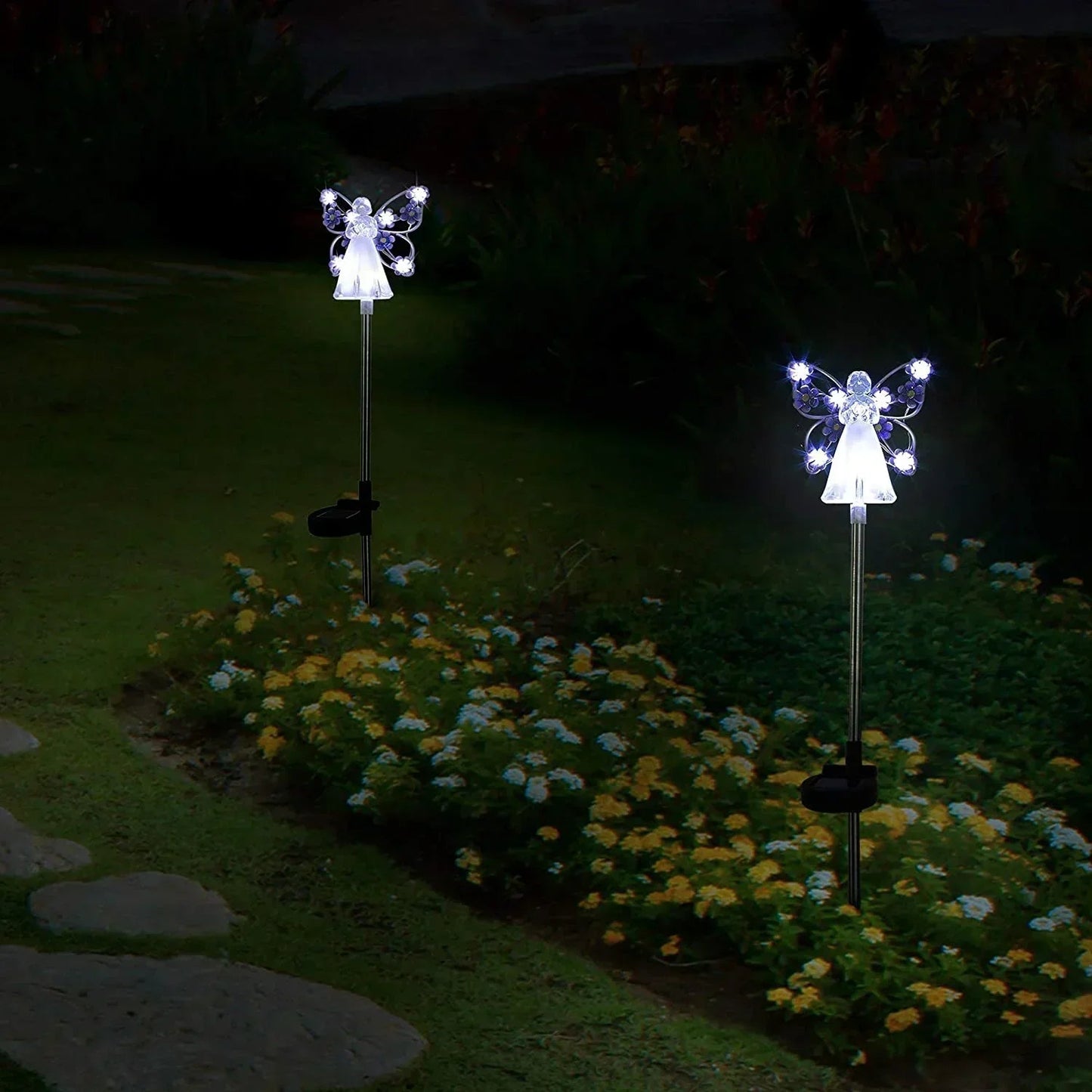 Lumières Solaires d'Ange pour Jardin – Lampe Piquet de Mémorial LED Étanche Éclairage extérieur Electro Paris