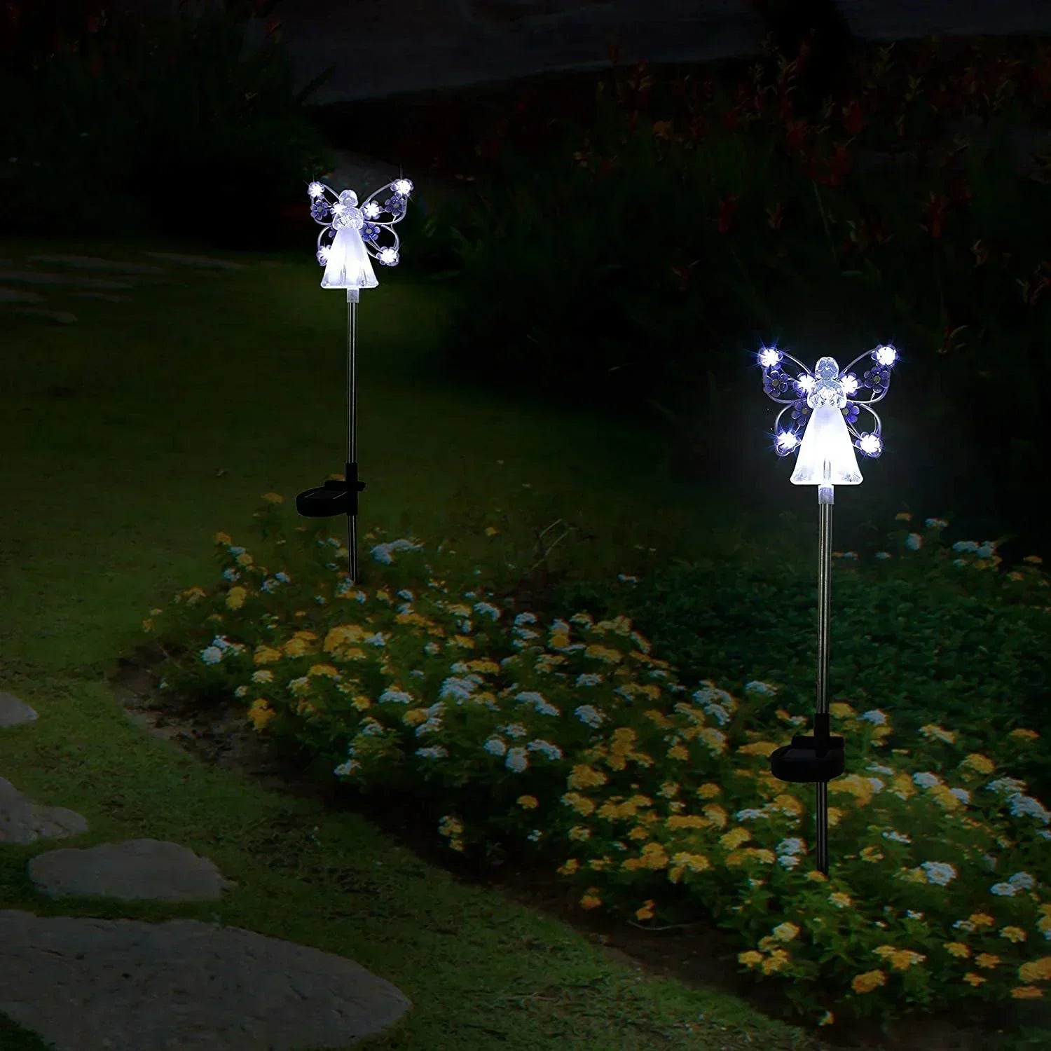 Lumières Solaires d'Ange pour Jardin – Lampe Piquet de Mémorial LED Étanche Éclairage extérieur Electro Paris