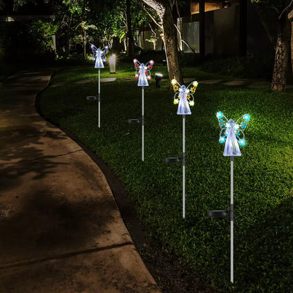 Lumières Solaires d'Ange pour Jardin – Lampe Piquet de Mémorial LED Étanche Éclairage extérieur Electro Paris