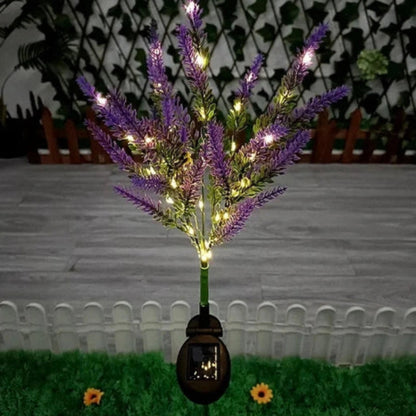 Lumières Solaires Lavande pour Décor de Jardin – Lampes Piquet à Fleurs LED Étanche Éclairage extérieur Electro Paris