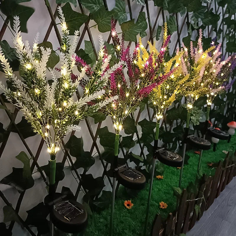 Lumières Solaires Lavande pour Décor de Jardin – Lampes Piquet à Fleurs LED Étanche Éclairage extérieur Electro Paris