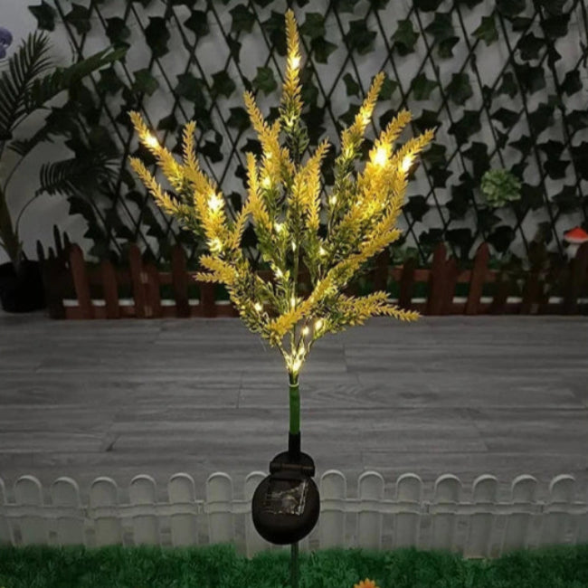 Lumières Solaires Lavande pour Décor de Jardin – Lampes Piquet à Fleurs LED Étanche Éclairage extérieur Electro Paris Jaune Lavande