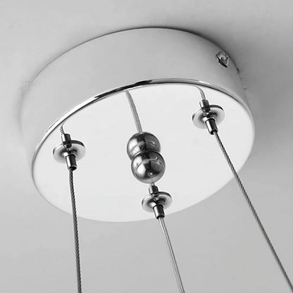 Suspension Moderne à Chaînes – Design Élégant avec Pampille en Aluminium Pendentif chaîne Electro Paris