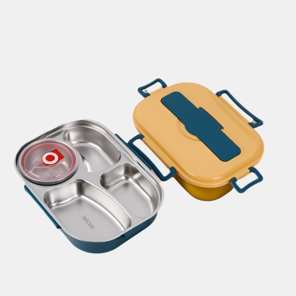 Lunchbox Isotherme – Acier Inoxydable et Pratique New3 Electro Paris Jaune