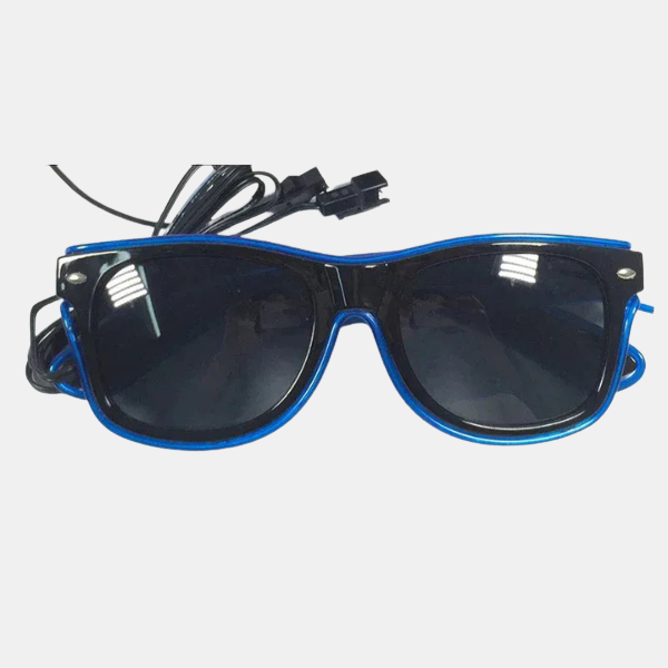 Lunettes de Soleil LED – Éclairage Festif pour Soirées et Raves LED Glow Sunglasses Electro Paris Bleu 2