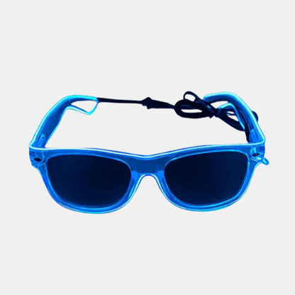 Lunettes de Soleil LED – Éclairage Festif pour Soirées et Raves LED Glow Sunglasses Electro Paris Bleu 1