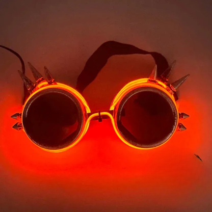 Lunettes de Soleil LED – Éclairage Festif pour Soirées et Raves LED Glow Sunglasses Electro Paris Rouge 6