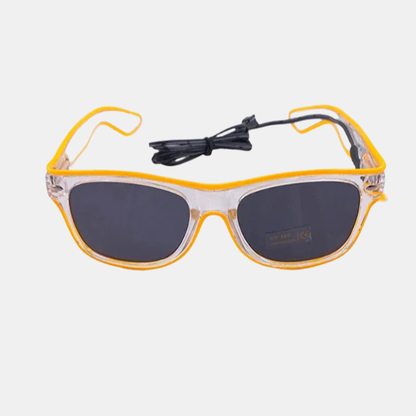 Lunettes de Soleil LED – Éclairage Festif pour Soirées et Raves LED Glow Sunglasses Electro Paris Jaune 1