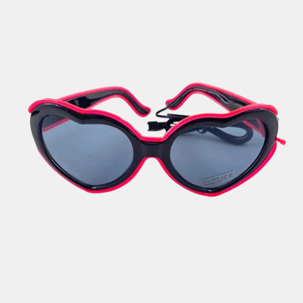 Lunettes de Soleil LED – Éclairage Festif pour Soirées et Raves LED Glow Sunglasses Electro Paris Rose 3