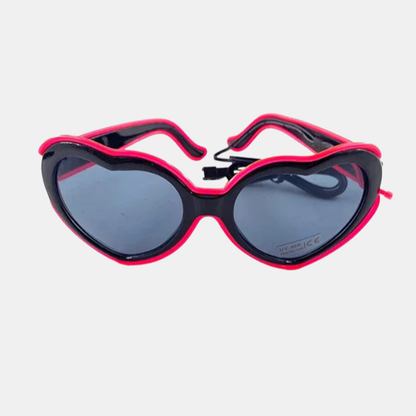 Lunettes de Soleil LED – Éclairage Festif pour Soirées et Raves LED Glow Sunglasses Electro Paris Rose 3
