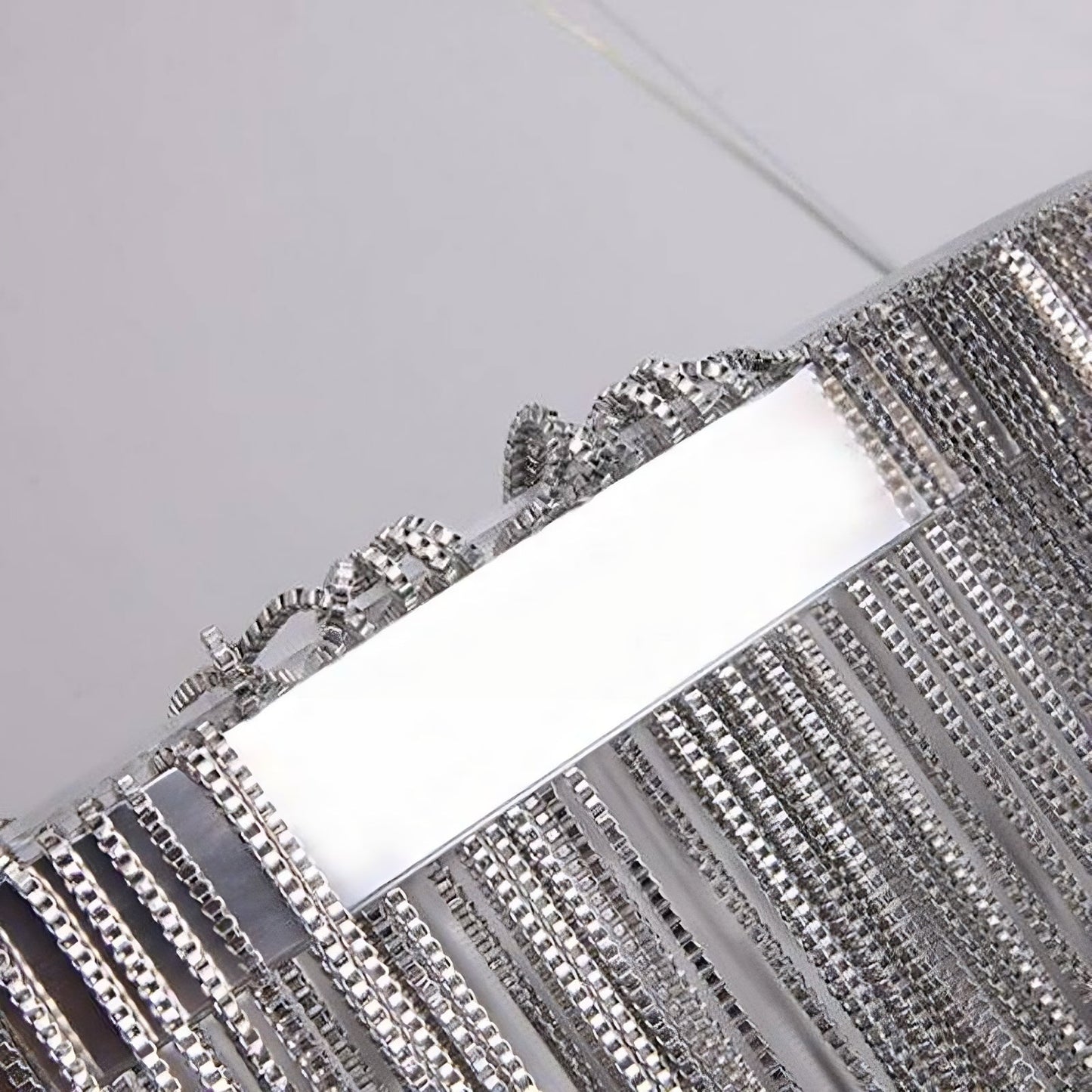 Chandelier Moderne en Acier Inoxydable à Franges – Suspension LED de Luxe Lampe suspendue Electro Paris