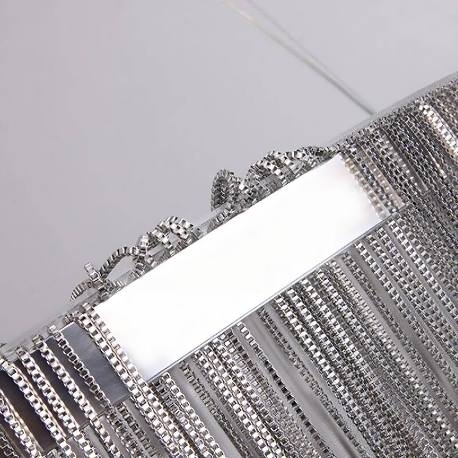 Chandelier Moderne en Acier Inoxydable à Franges – Suspension LED de Luxe Lampe suspendue Electro Paris