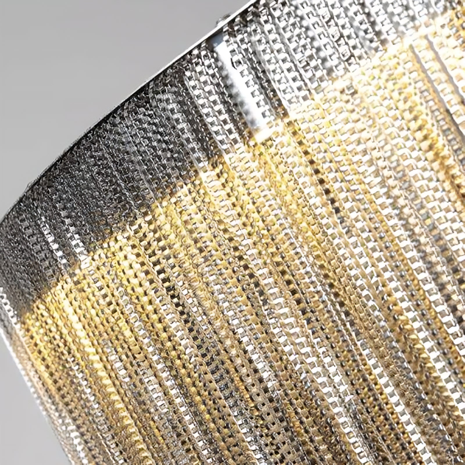 Chandelier Moderne en Acier Inoxydable à Franges – Suspension LED de Luxe Lampe suspendue Electro Paris